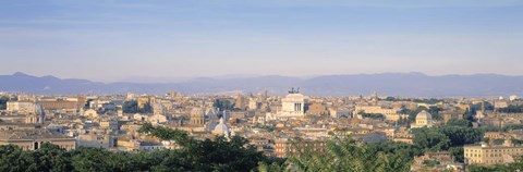 Framed High angle view of a city, Rome, Italy Print