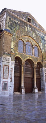 Framed Mosaic facade of a mosque, Umayyad Mosque, Damascus, Syria Print