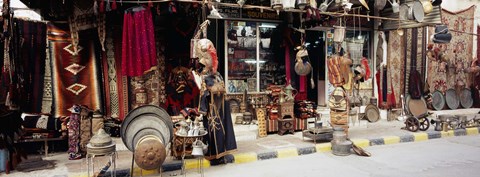 Framed Group of objects in a market, Palmyra, Syria Print