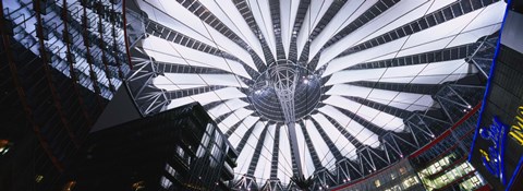 Framed Interiors of a shopping mall, Sony Center, Potsdamer Platz, Berlin, Germany Print