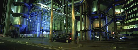 Framed Car in front of an office building, Lloyds Of London, London, England Print