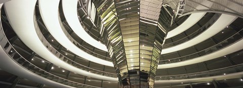 Framed Interiors of a government building, The Reichstag, Berlin, Germany Print