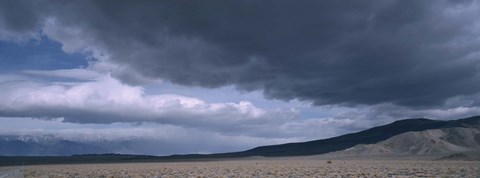 Framed Storm clouds over a desert, Inyo Mountain Range, California Print