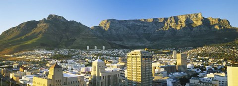 Framed High angle view of a city, Cape Town, South Africa Print