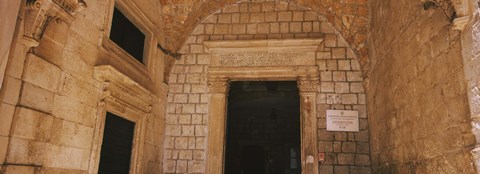 Framed Entrance of a monastery, Dominican Monastery, Dubrovnik, Croatia Print