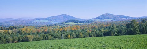 Framed Mountains in Northeast Kingdom, Vermont Print