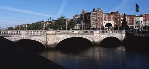 Framed O&#39;Connell Bridge in Republic of Ireland Print