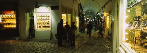 Framed Group of people in a market, Medina, Sousse, Tunisia Print