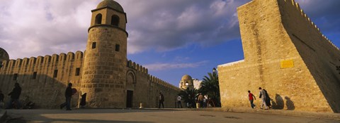 Framed Group of people at a mosque, Great Mosque, Medina, Sousse, Tunisia Print