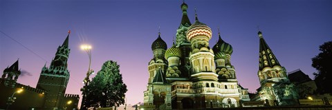 Framed Low angle view of a cathedral, St. Basil&#39;s Cathedral, Red Square, Moscow, Russia Print