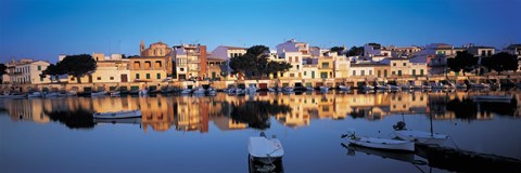 Framed Buildings at the waterfront, Porto, Majorca, Spain Print