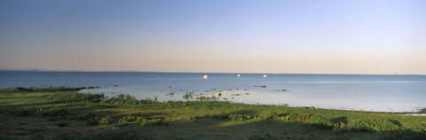 Framed Panoramic view of a lake, Lake Victoria, Great Rift Valley, Kenya Print