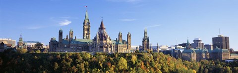 Framed Parliament Building, Parliament Hill, Ottawa, Canada Print