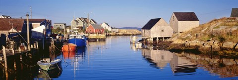 Framed Fishing village of Peggy's Cove, Nova Scotia, Canada Print