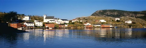 Framed Fishing village on an island, Salvage, Newfoundland, Newfoundland and Labrador, Canada Print