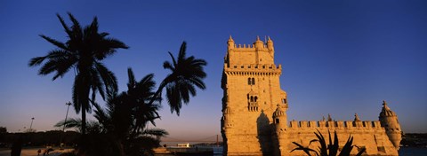 Framed Torre De Belem, Belem, Lisbon, Portugal Print