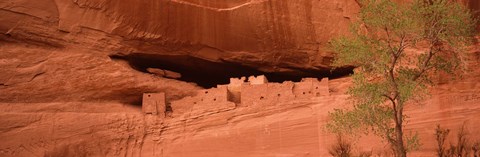 Framed Ruins of house, White House Ruins, Canyon De Chelly, Arizona, USA Print