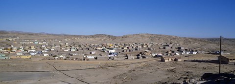 Framed Buildings in a town, Luderitz, Namibia Print