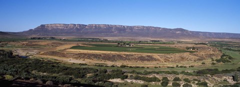 Framed Road from Cape Town to Namibia near Vredendal, Western Cape Province, South Africa Print