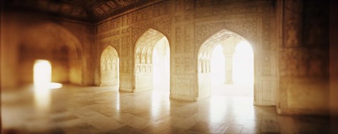 Framed Interiors of a hall, Agra Fort, Agra, Uttar Pradesh, India Print