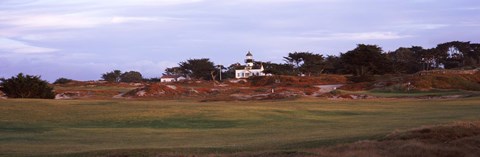 Framed Lighthouse in a field, Point Pinos Lighthouse, Pacific Grove, Monterey County, California, USA Print