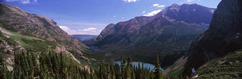 Framed Alpine Lake, US Glacier National Park, Montana Print