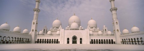 Framed Low angle view of a mosque, Sheikh Zayed Mosque, Abu Dhabi, United Arab Emirates Print