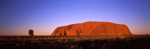 Framed Rock formation, Uluru, Uluru-Kata Tjuta National Park, Northern Territory, Australia Print