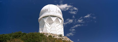 Framed Observatory on a hill, Kitt Peak National Observatory, Arizona Print