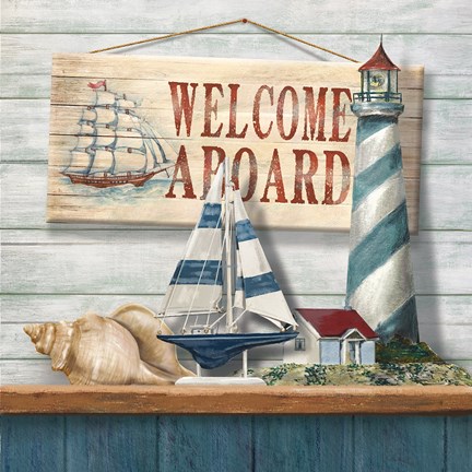 Framed Welcome Aboard Print