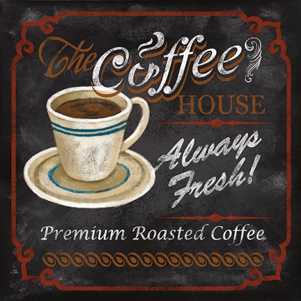 Framed Coffee House Print