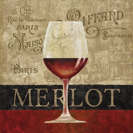 Framed Merlot Print