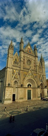 Framed Facade of a cathedral, Duomo Di Orvieto, Orvieto, Umbria, Italy Print