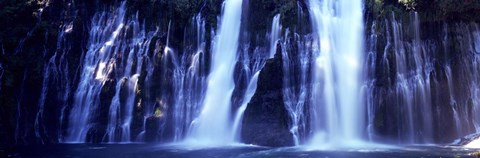 Framed Waterfall in Memorial State Park, California Print