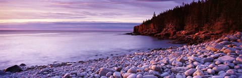 Framed Sunset over the coast, Acadia National Park, Maine Print