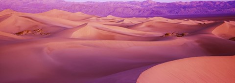 Framed Death Valley National Park, California (Pink) Print