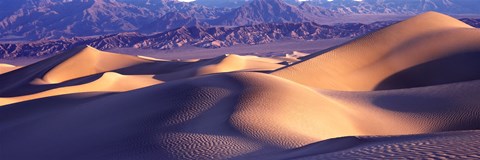 Framed Sand Dunes and Mountains, Death Valley National Park, California Print