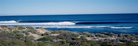 Framed Bright Blue Ocean Water Print