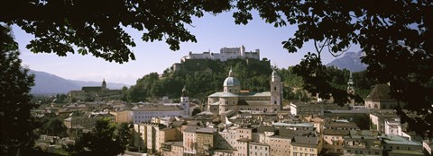 Framed Buildings in a city, Salzburg, Austria Print