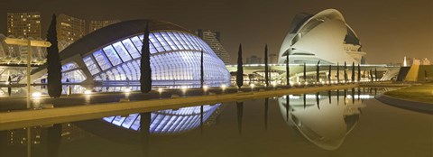 Framed Ciutat De Les Arts I Les Ciencies, Valencia, Spain Print