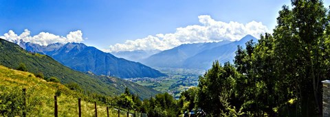 Framed Clouds over mountains, Valchiavenna, Lake Como, Lombardy, Italy Print