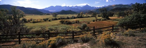 Framed State Highway 62, Ridgway, Colorado Print