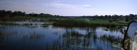 Framed Edge of the Okavango Delta, Moremi Wildlife Reserve, Botswana Print