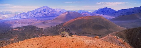 Framed Volcanic landscape, Maui, Hawaii Print