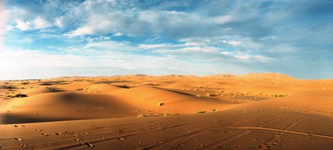 Framed Sahara Desert landscape, Morocco Print