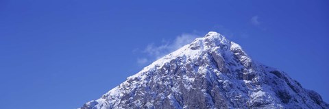 Framed Low angle view of a mountain, Buachaille Etive Mor, Rannoch Moor, Highlands Region, Scotland Print