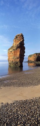 Framed Pebbles on the beach, Ladram Bay, Devon, England Print