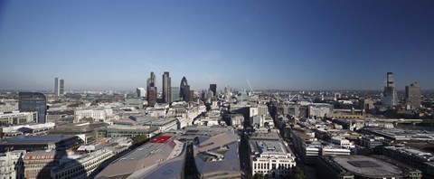 Framed City of London from St. Paul&#39;s Cathedral, London, England 2010 Print