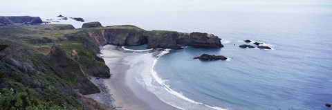 Framed Cove on North Coast, California, USA Print