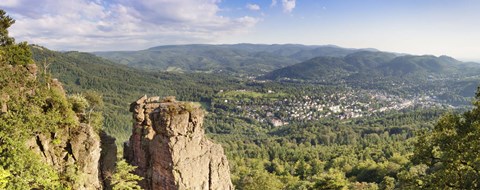 Framed Battert-rock formations, Baden-Baden, Baden-Wurttemberg, Germany Print